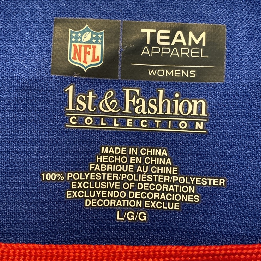 New York Giants NFL Women’s Sequined Top EUC - Picture 4 of 4
